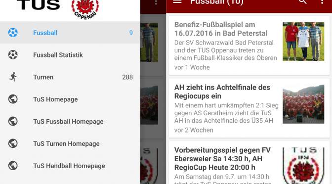 Neue Version der TuS Oppenau App