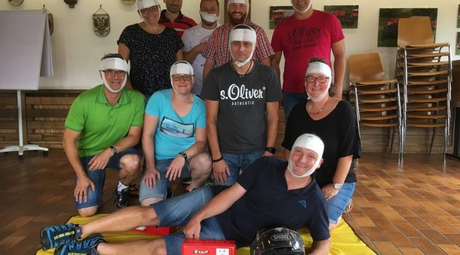 Jugendtrainer absolvierten Erste-Hilfe-Kurs