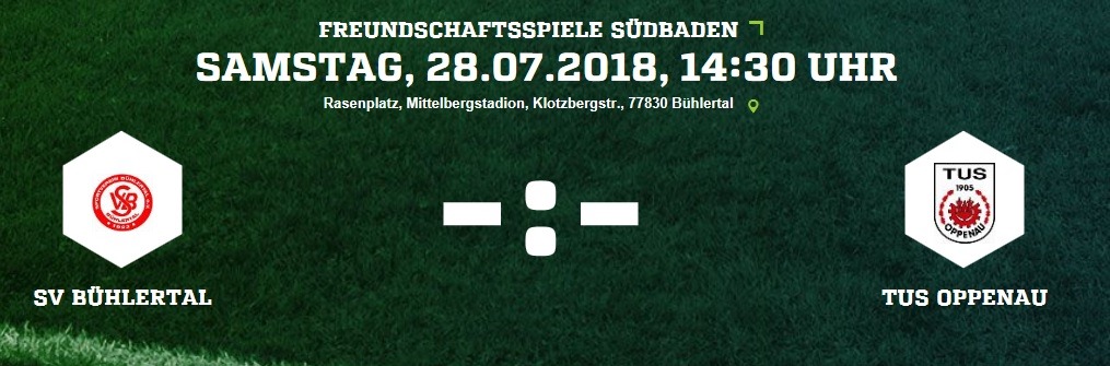 Letztes Vorbereitungsspiel in B&uuml;hlertal