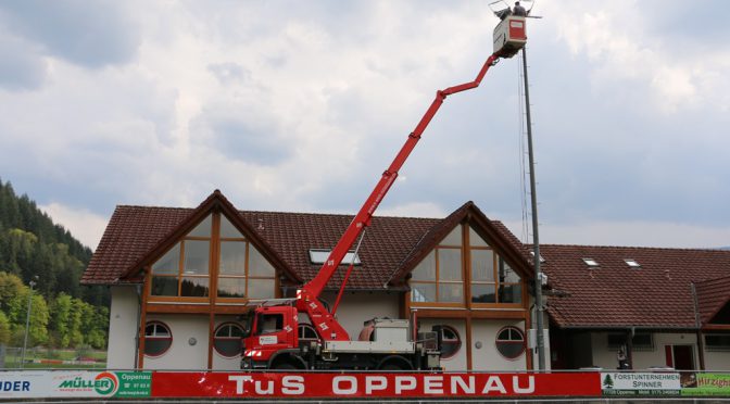 Flutlichtanlage an der Günter-Bimmerle-Sportstätte modernisiert