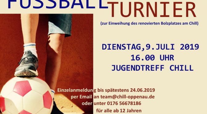 Fu&szlig;ball Mixed Turnier beim Jugendtreff Chill