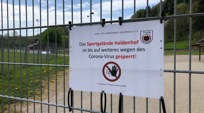 Sportgelände Haldenhof bleibt weiterhin gesperrt