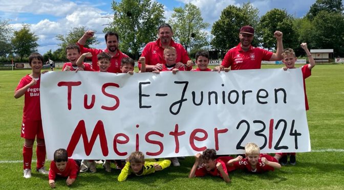 E-Junioren erringen Meisterschaft