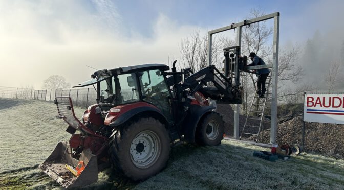 Arbeitseinsatz am Sportgel&auml;nde Haldenhof