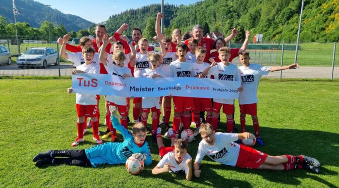 D2-Junioren erringen Meisterschaft in der Bezirksliga