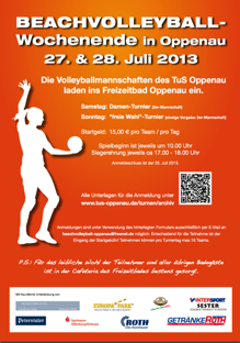 Plakat-Beachvolleyball